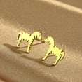 thumbnail image 2 of Handmade Zebra Stud Earrings Cute Animal Studs Zebra Earrings, 2 of 4