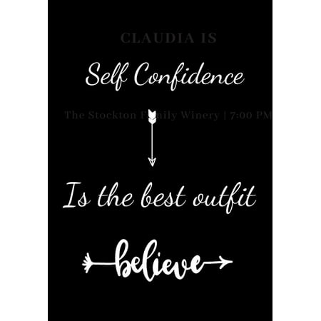 Self Confidence is the best outfit believe: Blank Ruled Notebook and Funny Office Journal Entries- Manager or Co-Worker writing pad- Great Gift Notebook