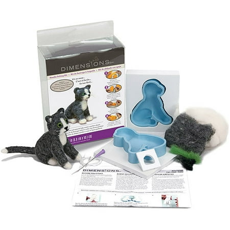 Cat Needlepoint - Dimensions Feltworks Little Felted Characters, Cat