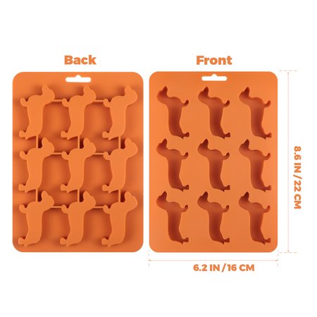 

BESTONZON Dog Shaped Ice Cube Mold 9-grids Silicone Cake Making Mold DIY Chocolate Baking Mold for Home Kitchen Cooking