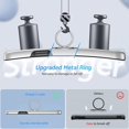 thumbnail image 3 of Hidden Series Designed for iPhone 13 Pro Case 5G, [Heat Dissipation] [No Fall-Off Kickstand] 360°Metal Ring,Military Grade Shockproof Phone Case for iPhone 13 Pro 6.1 Inch, Silver, 3 of 7