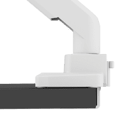 Pixio PS2S White Ultrawide Heavy-Duty Premium Single Monitor Arm Stand Desk Mount - Fits up to 49 inches Monitors, Weights up to 39lbs Flat / 31lbs Curved