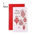 thumbnail image 1 of Koszal 6Pcs Xmas Gift Hollow Hanging Tag Christmas Holiday Present Name Card Label, 1 of 8