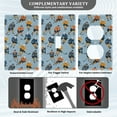 thumbnail image 3 of Yayeee Toggle Light Switch Wall Plate 1-Gang 4.5"x2.7" Home Decorative Outlet Cover, Cartoon Hockey Pattern, 3 of 7