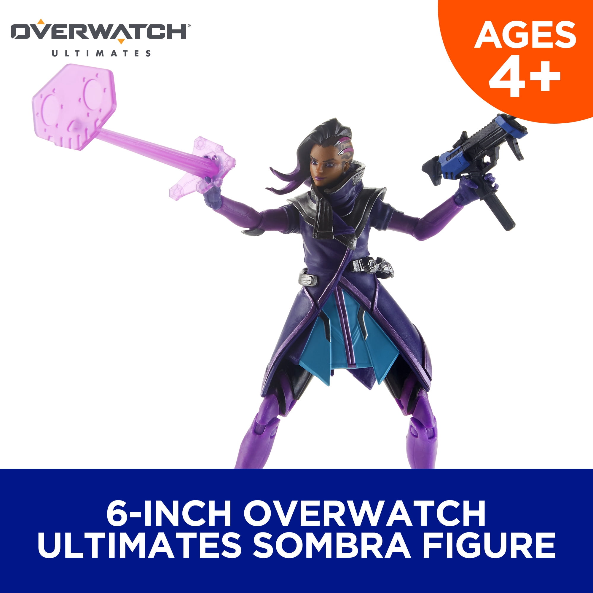 Overwatch Ultimates Series Sombra 6-Inch-Scale Collectible Figure, Ages 4 and Up