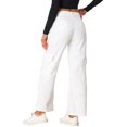 thumbnail image 3 of DARING DIVA Women's Cargo Pants Mid Rise Baggy Wide Leg Y2K Casual Pants with Pockets S White, 3 of 6