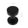 thumbnail image 4 of Keyless Door Locks for Front Knob Portable Interior Knobs Bathroom Stainless Steel, 4 of 6