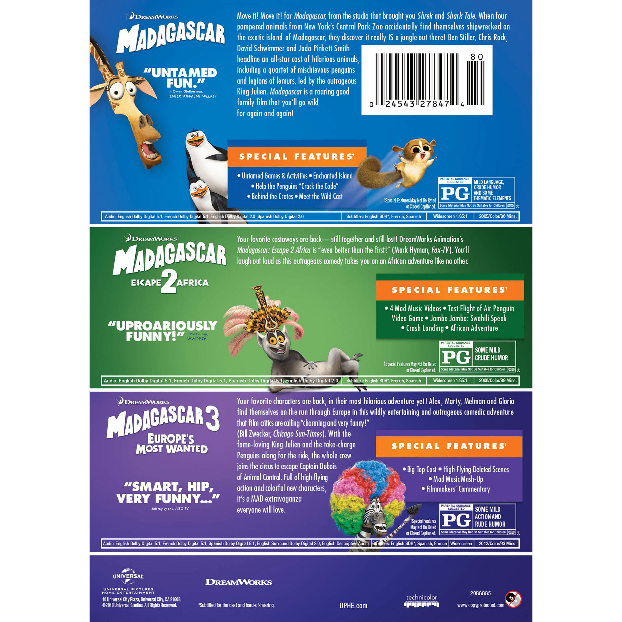 Madagascar 3 Dvd Art