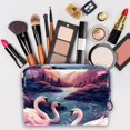 thumbnail image 3 of SwanCosmetic Storage Bag with Zipper, Printed Design, - PVCMakeup Organizer, Small Makeup Case, Travel Pouch Organizer, 3 of 6