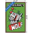 thumbnail image 3 of Minecraft - Wolf Wall Poster, 22.375" x 34", Framed, 3 of 3