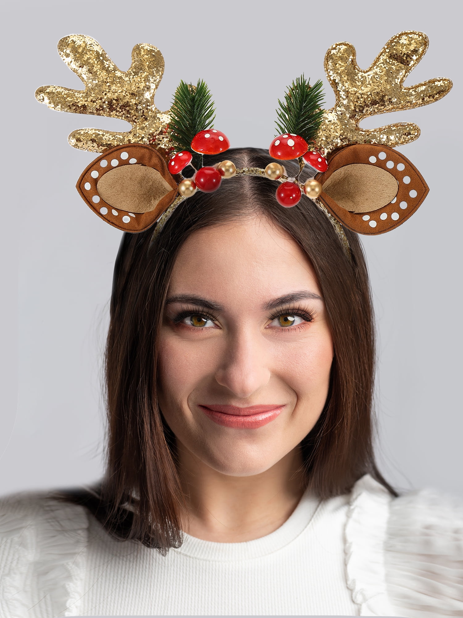 Holiday Time Reindeer Antler Headband, 1 Piece