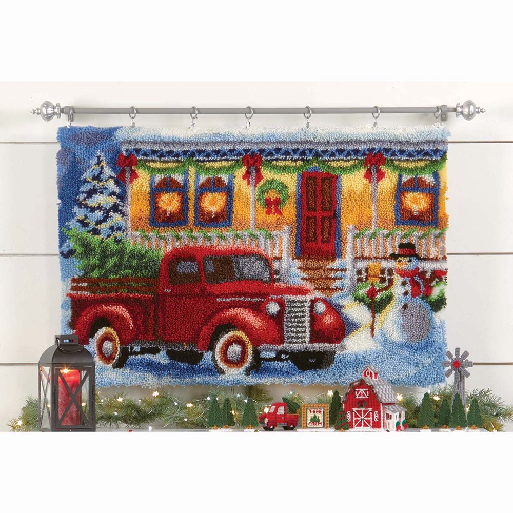 Herrschners® I'll Be Home For Christmas Latch Hook Kit