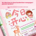 thumbnail image 6 of 6PCS Curves Highlighters Multifunctional Pens For Journaling Handmade Cards Leak Proof Vibranted Color Selection, 6 of 8