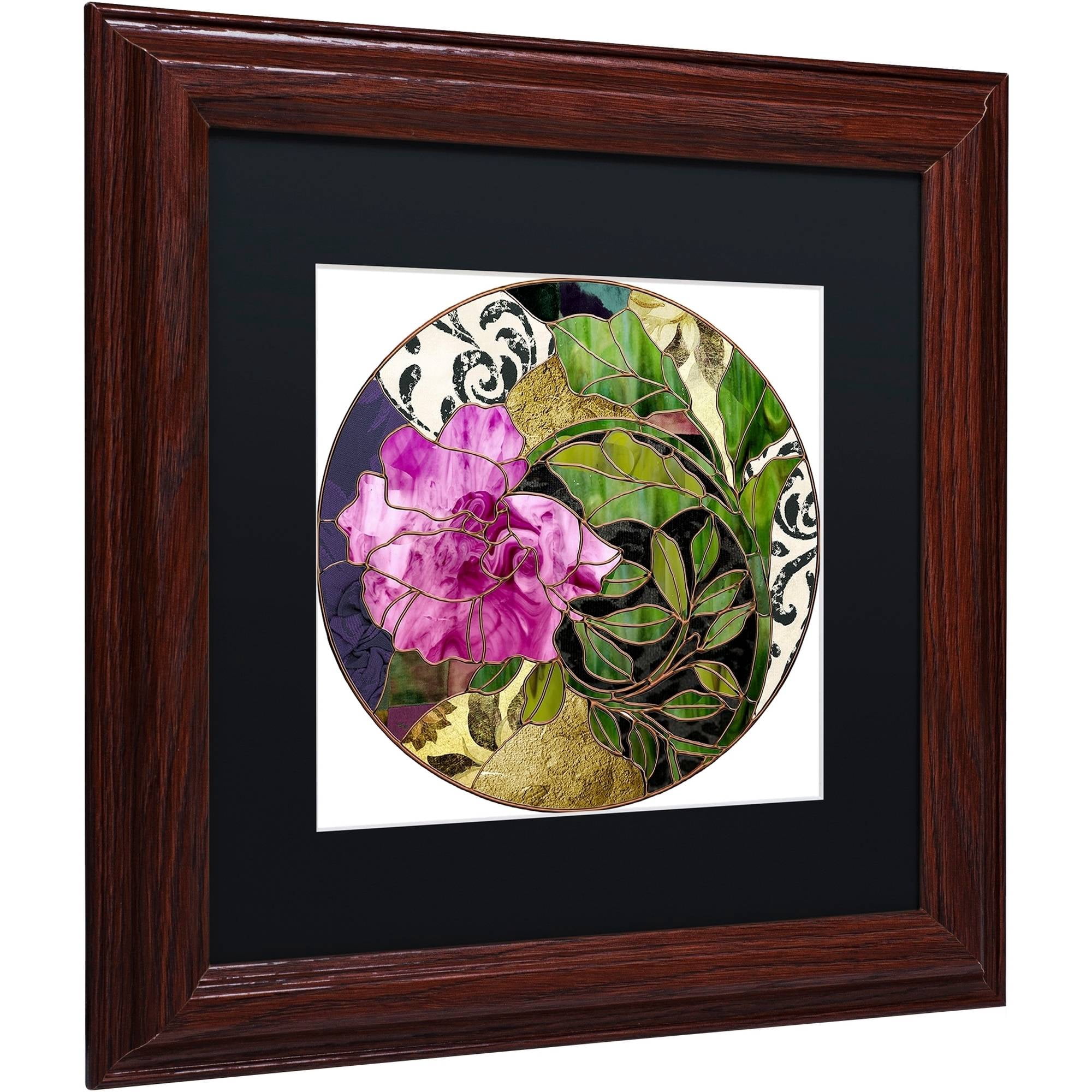 Trademark Fine Art "Glassberry II" Canvas Art by Color Bakery Black Matte, Wood Frame