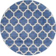 thumbnail image 3 of Unique Loom Trellis Collection Area Rug - Philadelphia (3' 3" Round Light Blue/Beige), 3 of 13