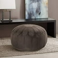 thumbnail image 1 of Madison Park FPF18-0169 Kelsey Round Pouf Ottoman, 1 of 3