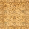 thumbnail image 1 of Ahgly Company Indoor Square Abstract Orange Area Rugs, 6' Square, 1 of 2