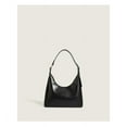 thumbnail image 4 of Surrme Soft Genuine Leather Purse Women Shoulder Hobo Bag Top-handle Handbag black, 4 of 5
