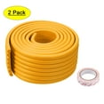 thumbnail image 1 of Furniture Table Edge Protectors W-Shape Soft NBR Anti-collision Strip with Tape 2 Meters Length Orange, 2pcs, 1 of 6