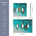 thumbnail image 3 of Dailycode Light Switch Plate Covers 3 Gang Wall Plate Plastics Outlet Covers for Kitchen Home Office Decor Boats in Turquoise Sea, 3 of 8