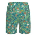 thumbnail image 6 of Naloa Mushrooms and Flowers Men's Beach Shorts, Surfing shorts, Swim trunks, Quick Dry Swim Trunks for Surfing Beach Fun - Small, 6 of 9