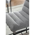 thumbnail image 3 of Pemberly Row Set of 2 Gray Boucle Fabric Counter Height Chairs, 3 of 6