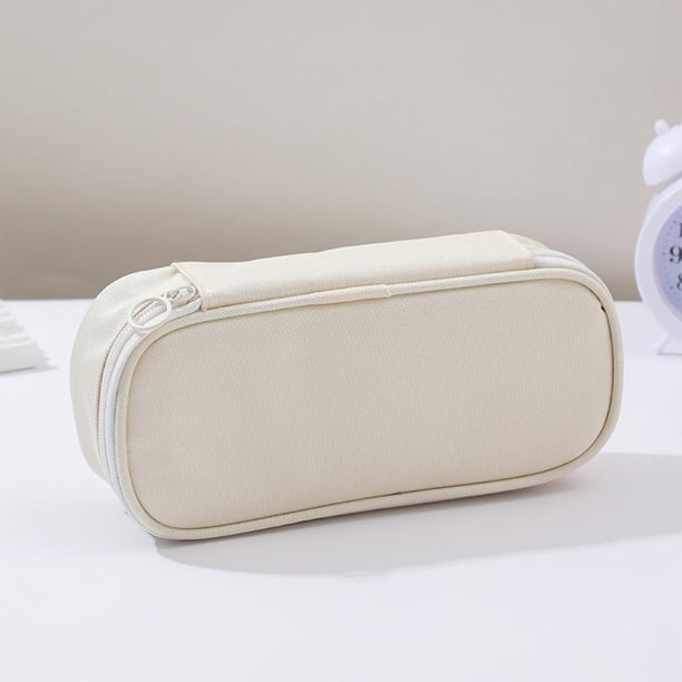 pstuiky Estuche Oxford de tela con múltiples compartimentos y gran capacidad para lápices. Bolsa para guardar material escolar.