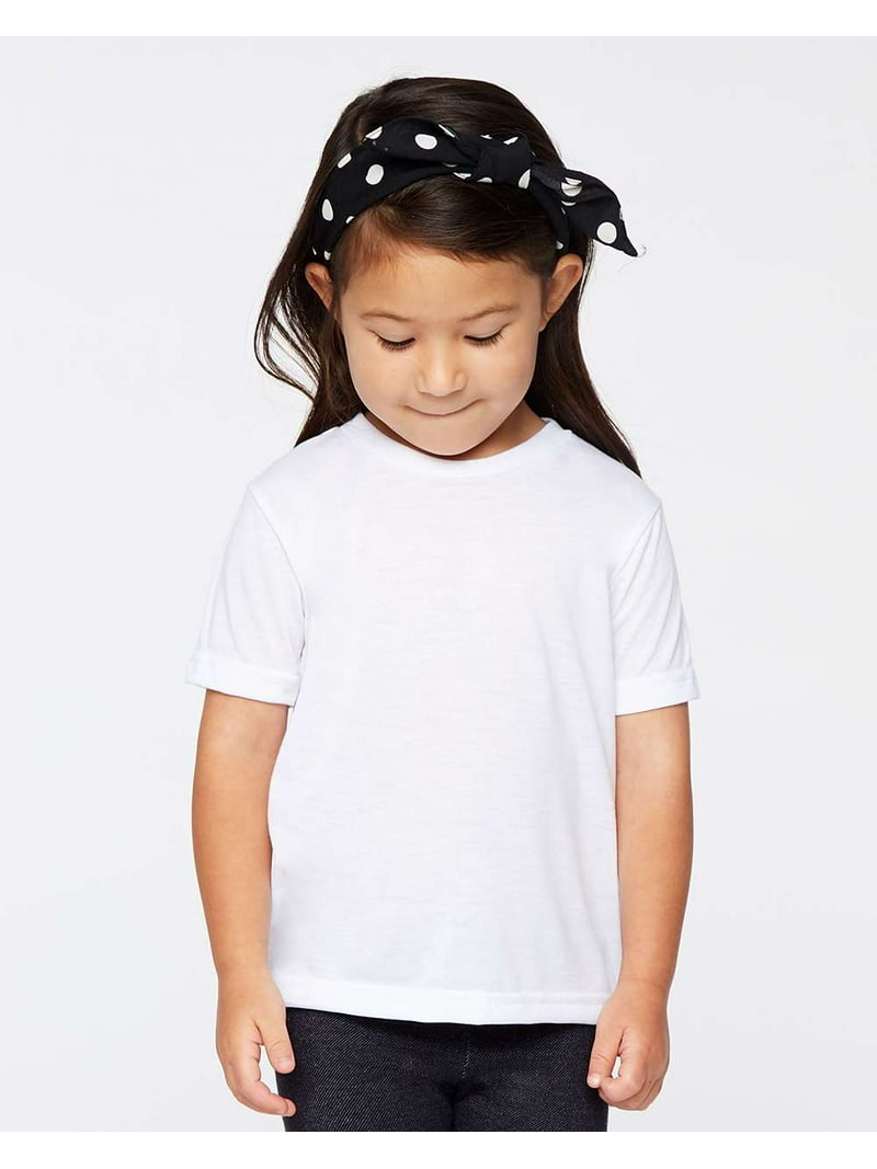 1310 Toddler Polyester T-Shirt, White, 4T