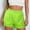 Green, variant on Women's Athletic Shorts Solid Color High Waisted Running Short Pocket Sporty Shorts Gym Workout Shorts