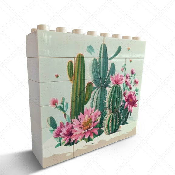 Cactus Novelty Decorative Sign/Plaque Desk Decor Green Plant Decor Funny Bedroom Decor for Table Shelf Decor Funny Office Decor Birthday Christmas Boss Day Gifts