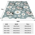 thumbnail image 2 of Flowers Daisy Blanket Throw Blanket Soft Fuzzy Travel Blanket for Bedroom Living Room Couch Office Car All Season Gift for Girls Boys Women Men 60"x50", 2 of 8