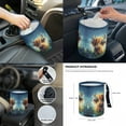 thumbnail image 7 of Yuyamidu Highland Cow Car Seat Covers Set 14pcs Cute Auto Seat Protector with Steering Wheel Cover Seat Belt Pads Garbage Bag Armrest Cover Handbrake Cover Set Rear View Mirror Protector Coasters, 7 of 7