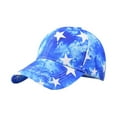 thumbnail image 3 of Star Print Baseball Cap for Men and Women Outdoor Breathable American Style Hat, 3 of 6