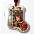 thumbnail image 6 of Christmas Stocking Cash & Treat Holder Ornament, Christmas Money Holder Ornaments, Christmas Decoration, Christmas Gift for Kiddo Adults (Santa), 6 of 6