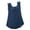 Navy womens tops summer, variant on USSUMA Womens Summer Tops Cotton Linen Loose Tank Top T-Shirts for Women Trendy Loose Flowy Solid Womens Blouses and Tops Dressy Sleeveless Round Neck Tunic Plus Size Shirts for Women