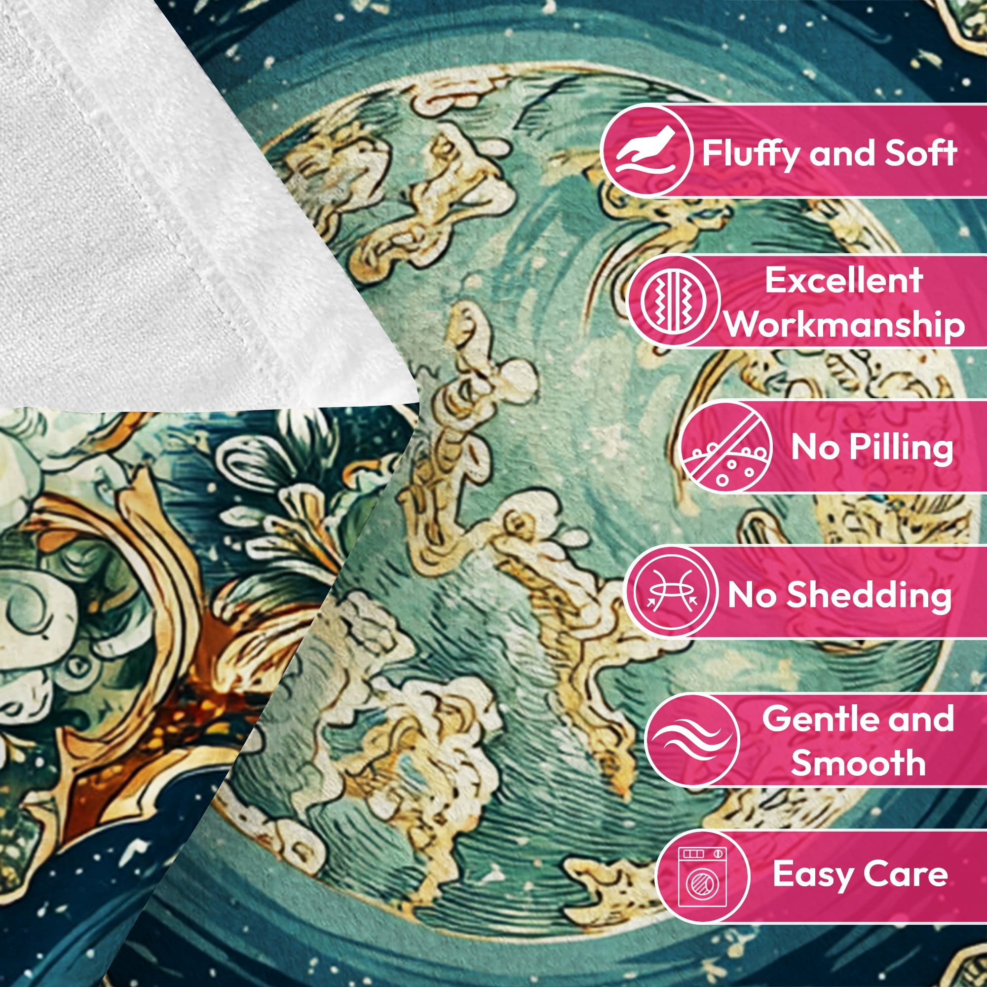 Spring Summer Flannel Throw Blanket 40x50 Inches Fleece Blanket Throw, Soft Lightweight Plush Cozy Blankets for Bed, Sofa, Couch, Travel, Camping