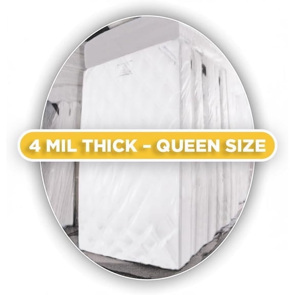 Ultrasac Moving and Storage Mattress bag - Queen - 4 Mil - 72" x 94" - 1 Count