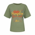 thumbnail image 4 of AOOCHASLIY Thanksgiving Day Women Tops Women's Casual Thanksgiving Print Pullover Short Sleeve T-Shirt Tops Shirt, 4 of 5