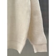 thumbnail image 5 of Men's Half Zip Knit Sweater with High Neck, Ribbed Long Sleeve Pullover, 5 of 8