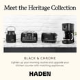 thumbnail image 6 of Haden Coffee Maker & Heritage 1.7 Liter Electric Kettle, Black & Chrome, 6 of 9