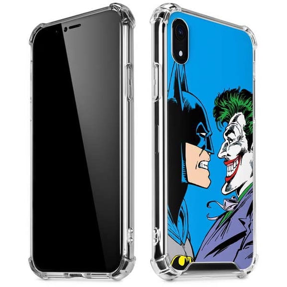 Skinit DC Comics Batman vs Joker - Blue Background iPhone XR Clear Case