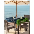 thumbnail image 3 of Outdoor Tablecloth with Umbrella Hole for Patio/Picnic/Party/Camping, Football Waterproof Table Cloth Square Cover Washable, Soccer Ball Sports Net Mesh Evening Match (60"x 60"), 3 of 9