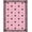 Pink, Pattern 3, variant on ODIKA 5'x7' Machine Washable Non-Slip Area Rug, Snowflake Crystal Latch Hook Kit Pre Printed Holiday Needlework High Traffic Rug, White, 646064