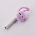 thumbnail image 3 of Ear Cover Ear Hook Replacement for Airpod Headset MMEF2AM/A, 3 Pair Anti-Slip Silicone Ear Tips, Fit for Airpod 1 Airpod 2 Sport White/Black/Purple, 3 of 4