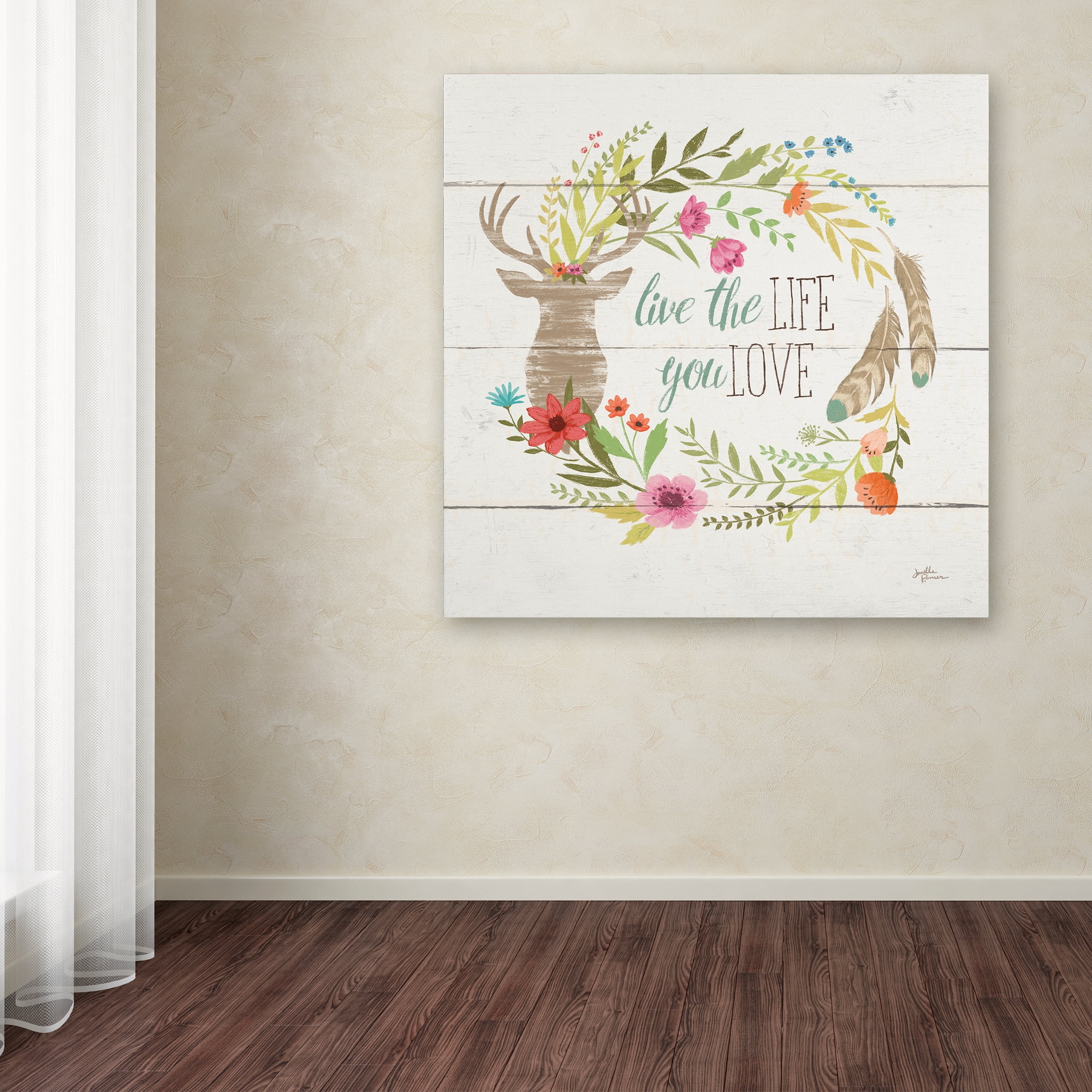 Trademark Fine Art 'Rustic Bloom IV' Canvas Art by Janelle Penner