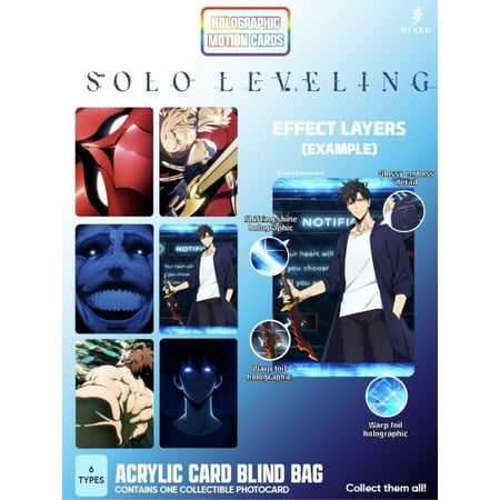 Collectible Acrylic Trading Cards - Solo Leveling