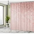 thumbnail image 4 of Ambesonne Geometric Shower Curtain, Dot Tiles Shape Print, 69"Wx84"L, Coral Coconut, 4 of 4