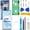 Blue, variant on OLED Screen Replacement for Samsung Galaxy NOTE10 Plus 5G for Samsung NOTE10PLUS SM-N975U SM-N976U LCD Display Digitizer Touch Assembly Support Fingerprint S-Pen (Blue Frame+Protector+Adhesive+Tools)