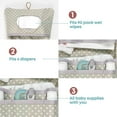 thumbnail image 4 of HAMUR HOME Baby Diaper Bag Organizer – Travel-Friendly, Compact & Foldable | Stroller Pouch for Newborn Essentials – Must-Have for Boys & Girls (Leaves), 4 of 5