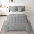 thumbnail image 2 of Feelyou Sliver Mandala Damask Comforter Set 7pcs, Western Dragon Animal Full Bedding Set, 2 of 8